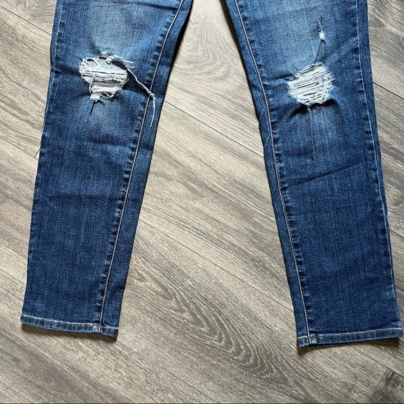 Just Black Denim distressed cropped ankle skinny cigarette jeans. Size 26 - Picture 3 of 6